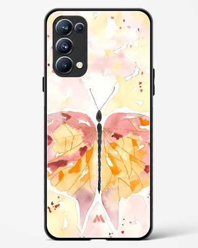 Quirky Butterfly Glass Case Phone Cover-(Oppo)