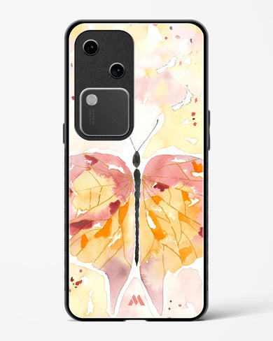 Quirky Butterfly Glass Case Phone Cover (Vivo)