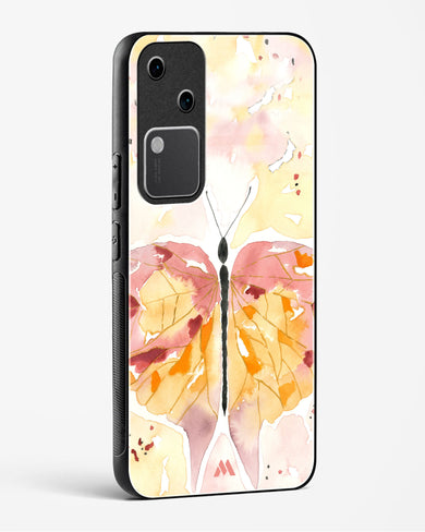 Quirky Butterfly Glass Case Phone Cover (Vivo)