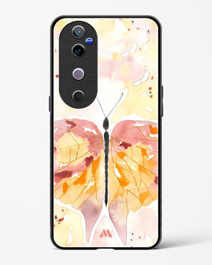 Quirky Butterfly Glass Case Phone Cover (Vivo)