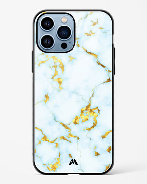 White Gold Marble Glass Case Phone Cover (Apple)