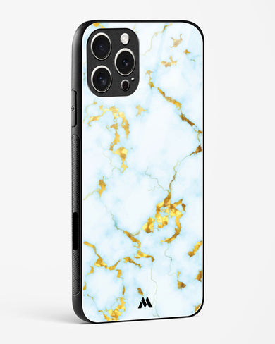 White Gold Marble Glass Case Phone Cover (Apple)