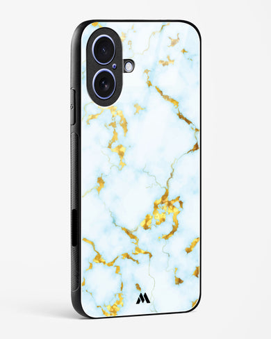 White Gold Marble Glass Case Phone Cover (Apple)