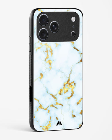 White Gold Marble Glass Case Phone Cover (Apple)