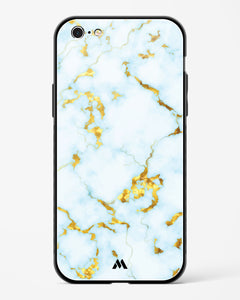 White Gold Marble Glass Case Phone Cover (Apple)