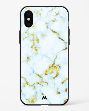 White Gold Marble Glass Case Phone Cover (Apple)