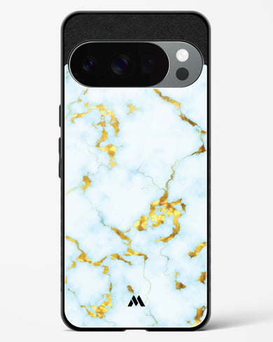White Gold Marble Glass Case Phone Cover (Google)