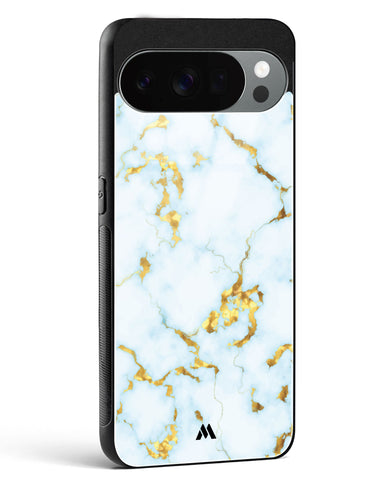 White Gold Marble Glass Case Phone Cover (Google)