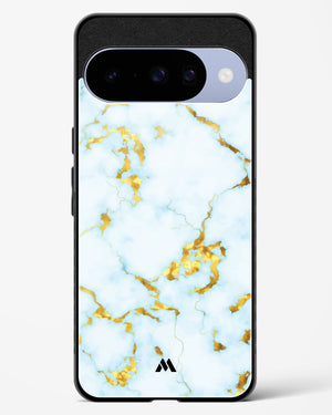 White Gold Marble Glass Case Phone Cover (Google)