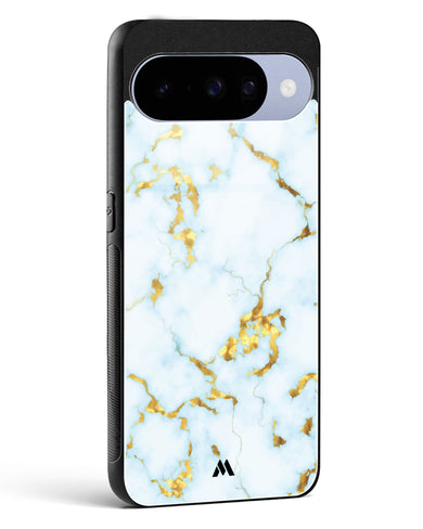 White Gold Marble Glass Case Phone Cover (Google)