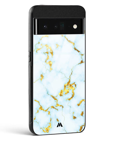 White Gold Marble Glass Case Phone Cover (Google)