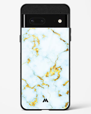 White Gold Marble Glass Case Phone Cover (Google)