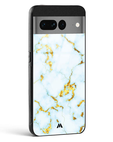 White Gold Marble Glass Case Phone Cover (Google)