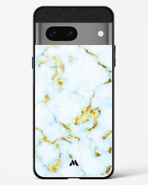 White Gold Marble Glass Case Phone Cover (Google)