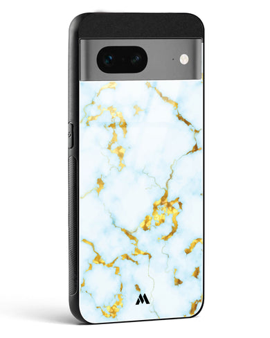 White Gold Marble Glass Case Phone Cover (Google)