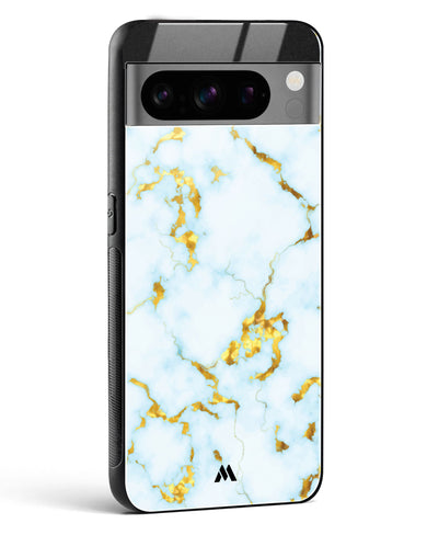 White Gold Marble Glass Case Phone Cover (Google)