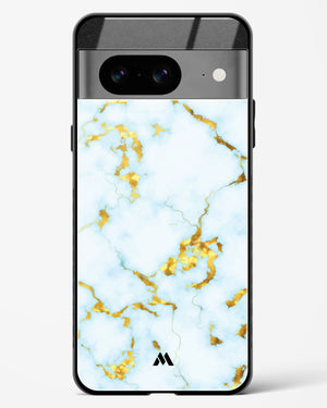 White Gold Marble Glass Case Phone Cover (Google)