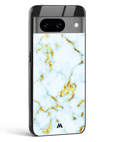 White Gold Marble Glass Case Phone Cover (Google)