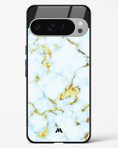 White Gold Marble Glass Case Phone Cover (Google)