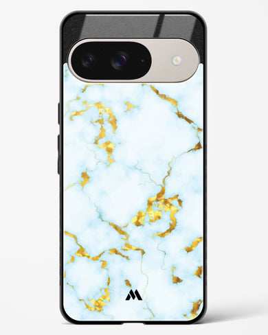 White Gold Marble Glass Case Phone Cover (Google)