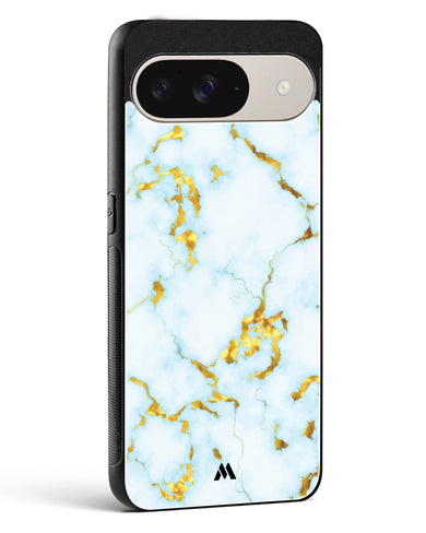 White Gold Marble Glass Case Phone Cover (Google)