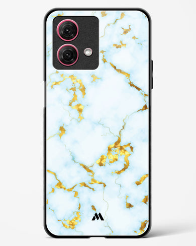 White Gold Marble Glass Case Phone Cover-(Motorola)