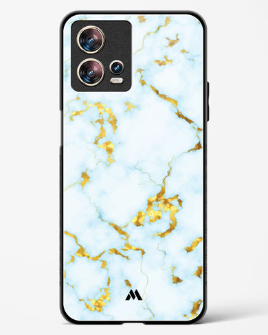 White Gold Marble Glass Case Phone Cover (Motorola)