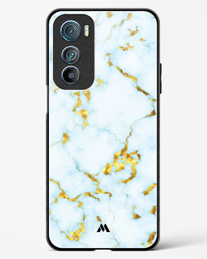 White Gold Marble Glass Case Phone Cover-(Motorola)