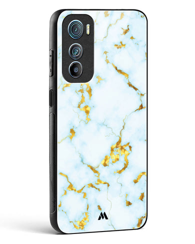 White Gold Marble Glass Case Phone Cover-(Motorola)