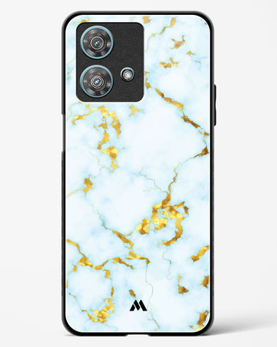 White Gold Marble Glass Case Phone Cover (Motorola)