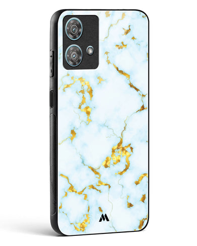 White Gold Marble Glass Case Phone Cover (Motorola)