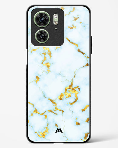 White Gold Marble Glass Case Phone Cover (Motorola)