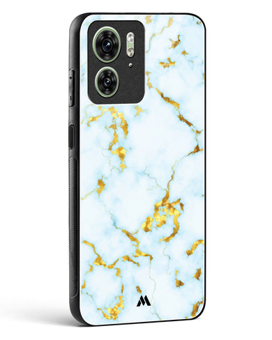 White Gold Marble Glass Case Phone Cover (Motorola)