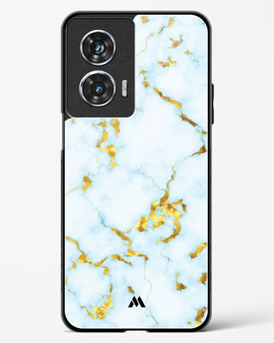 White Gold Marble Glass Case Phone Cover (Motorola)