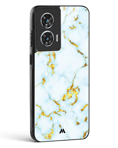 White Gold Marble Glass Case Phone Cover (Motorola)