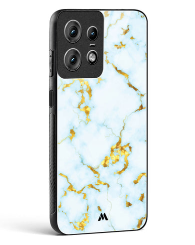 White Gold Marble Glass Case Phone Cover (Motorola)