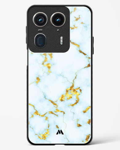 White Gold Marble Glass Case Phone Cover (Motorola)