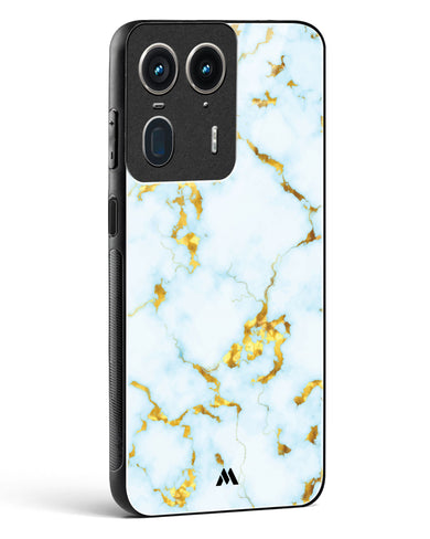 White Gold Marble Glass Case Phone Cover (Motorola)