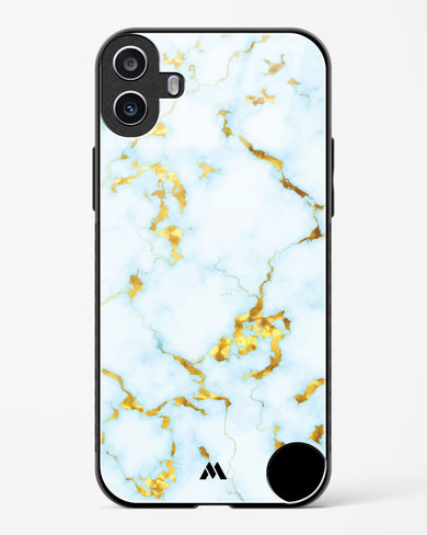 White Gold Marble Glass Case Phone Cover (Nothing)