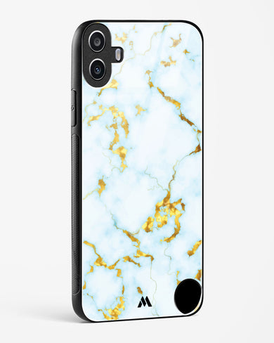 White Gold Marble Glass Case Phone Cover (Nothing)