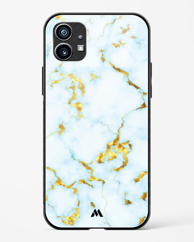 White Gold Marble Glass Case Phone Cover (Nothing)