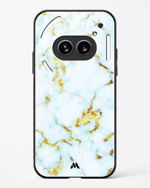 White Gold Marble Glass Case Phone Cover (Nothing)