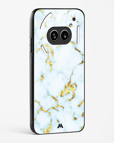 White Gold Marble Glass Case Phone Cover (Nothing)