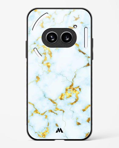 White Gold Marble Glass Case Phone Cover (Nothing)