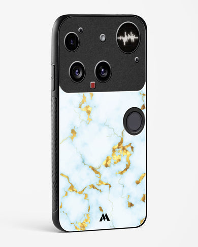 White Gold Marble Glass Case Phone Cover (Nothing)