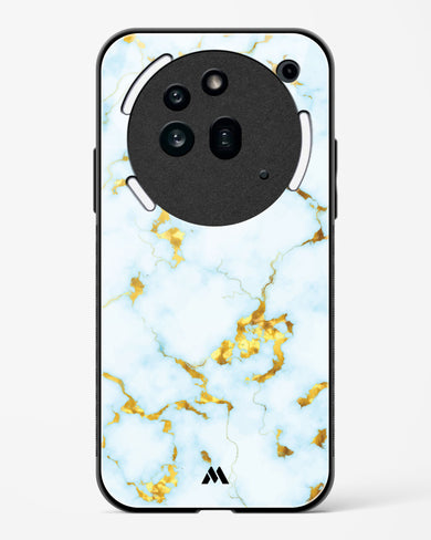 White Gold Marble Glass Case Phone Cover (Nothing)