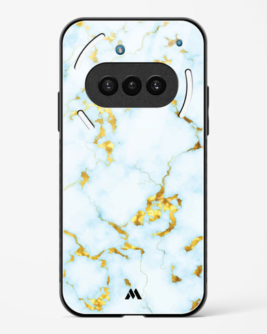 White Gold Marble Glass Case Phone Cover (Nothing)