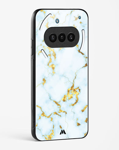 White Gold Marble Glass Case Phone Cover (Nothing)