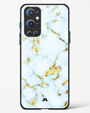 White Gold Marble Glass Case Phone Cover-(OnePlus)