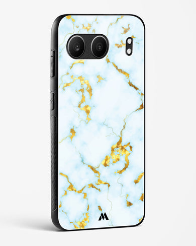 White Gold Marble Glass Case Phone Cover (OnePlus)